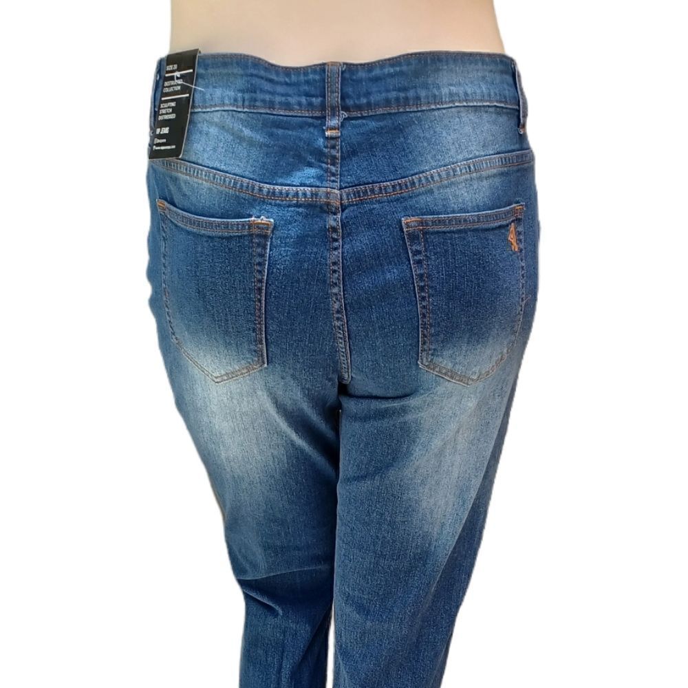 534627....VIP Ankle Crop Jeans, Destructed Collection - Picture 4 of 6